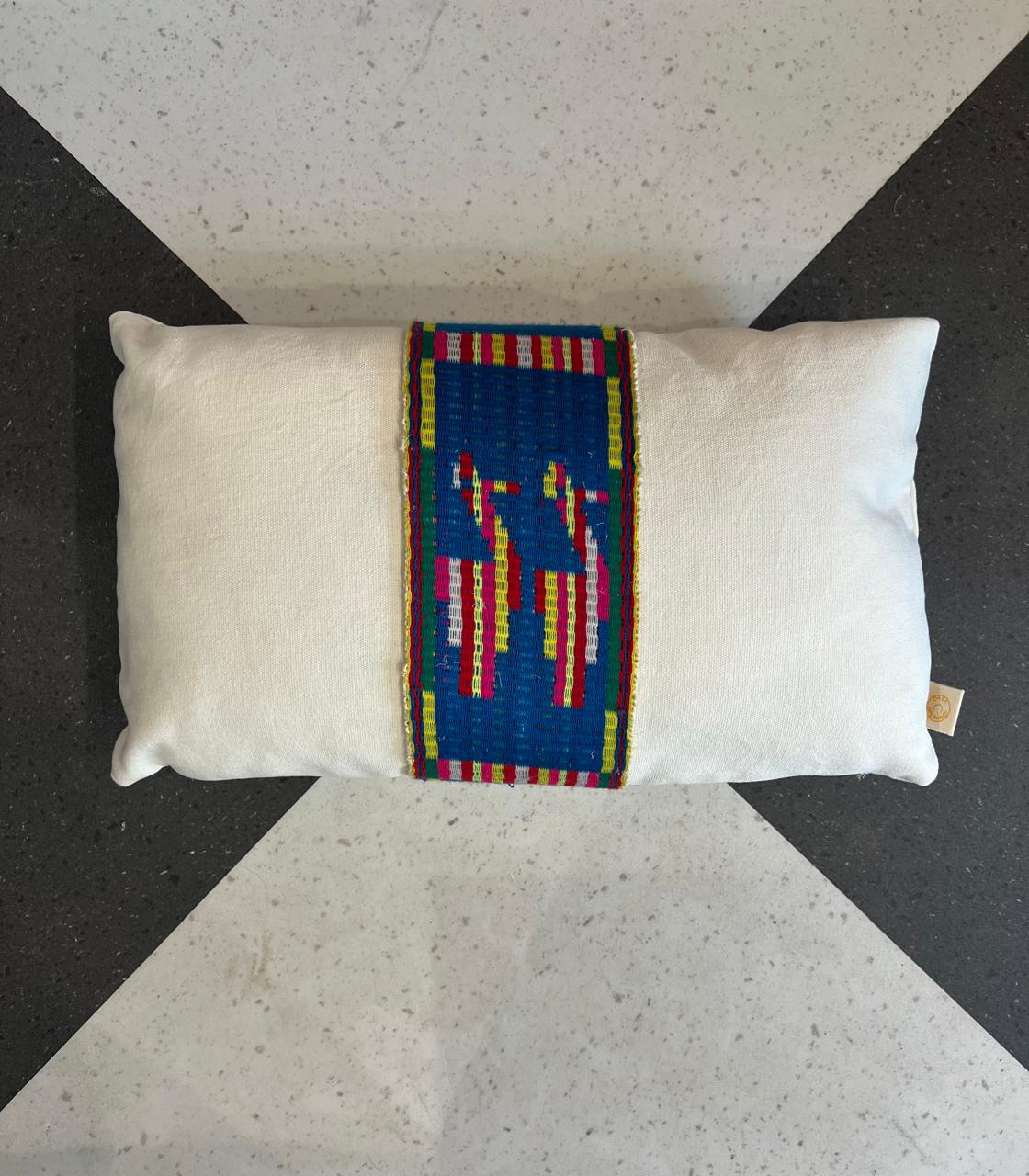 Almofada Ikat Peruano Azul 50x30 I