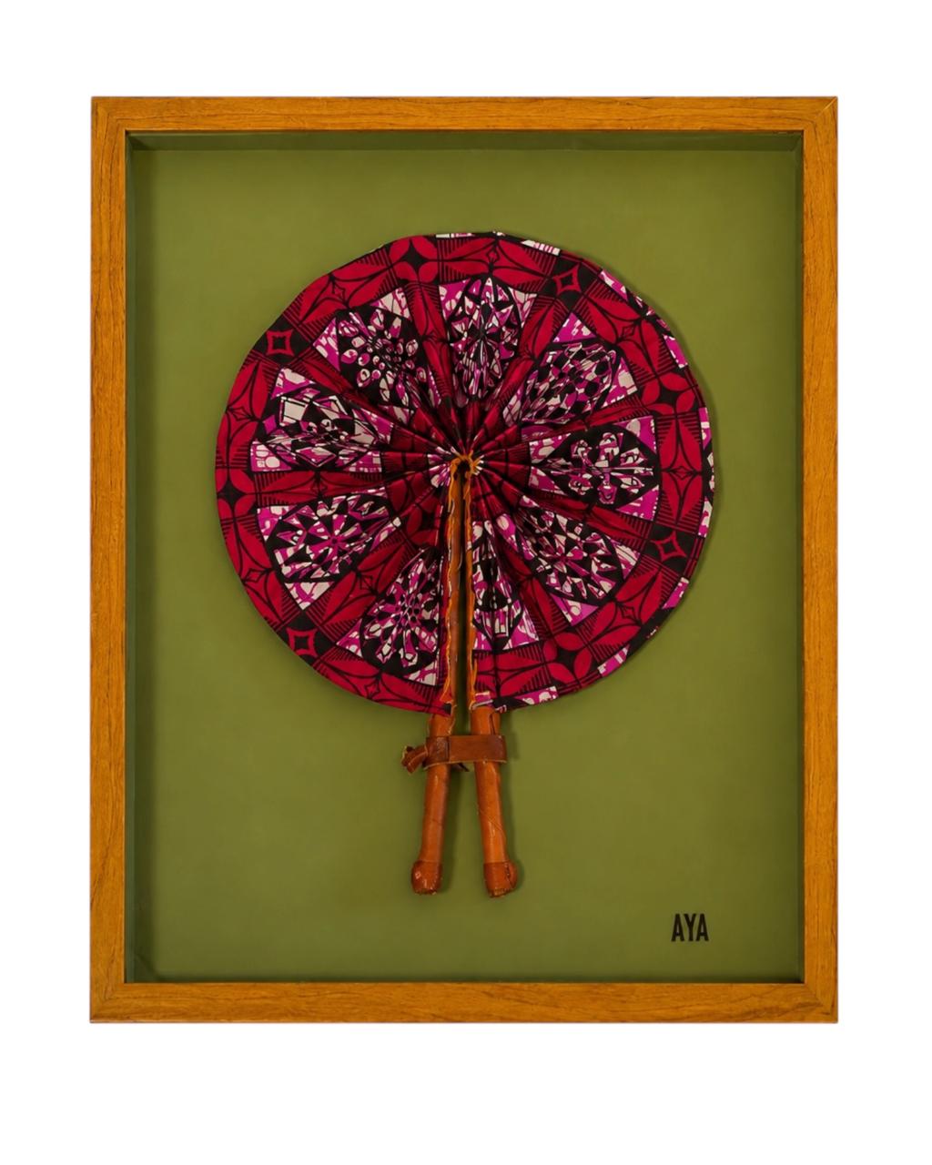 Quadro Leque Pano Saraca