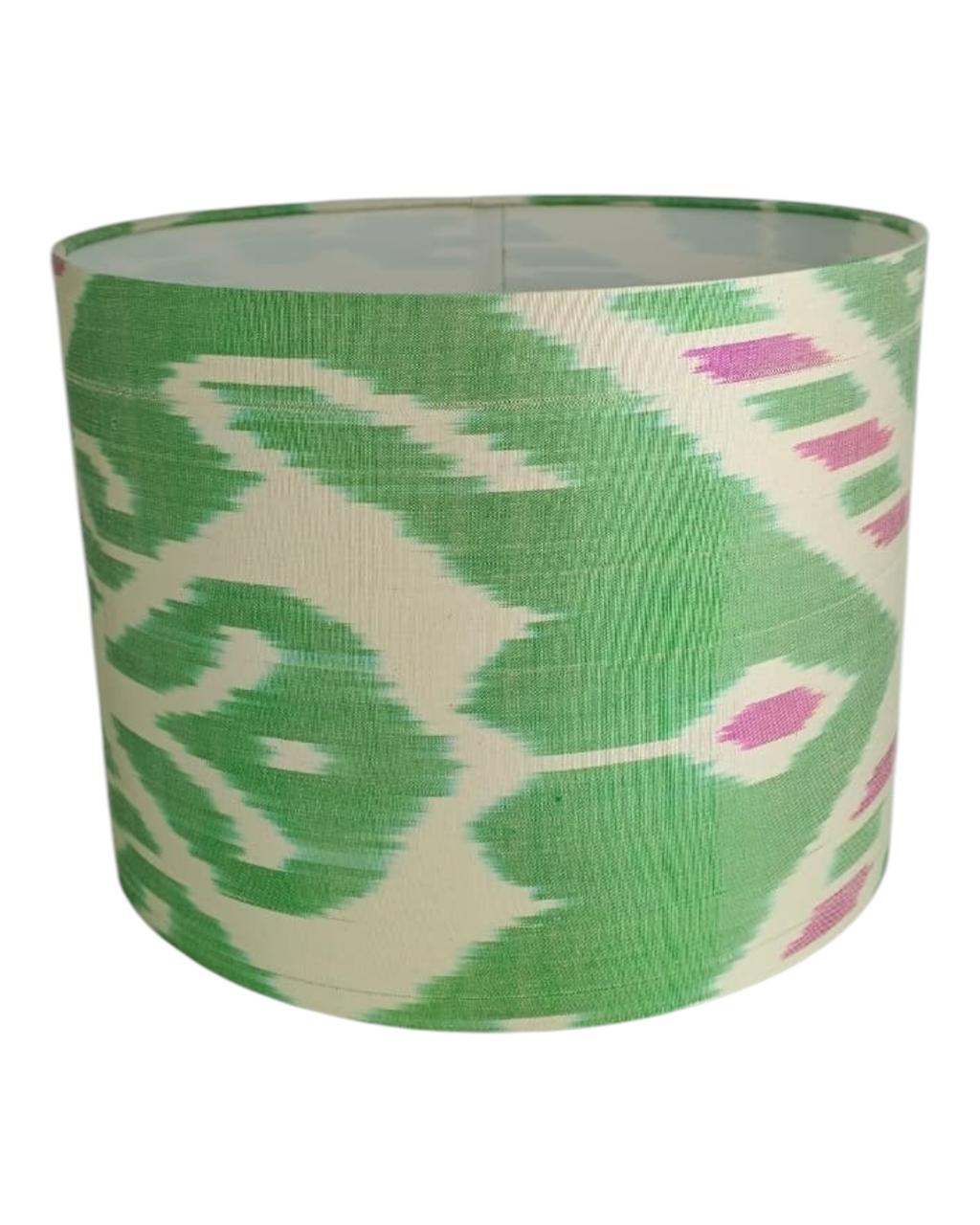 Cúpula Ikat Verde/Rosa 30x22