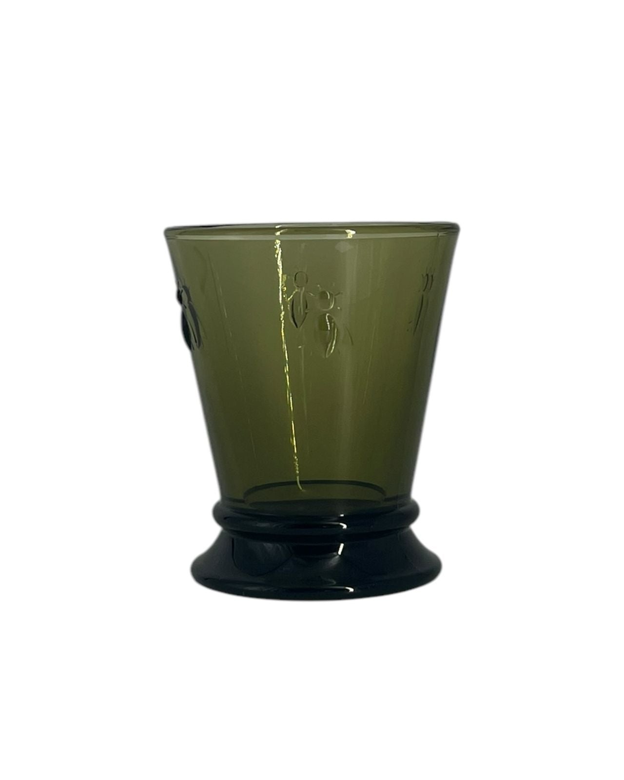 Jogo 6 Copos De Vidro Verde Oliva