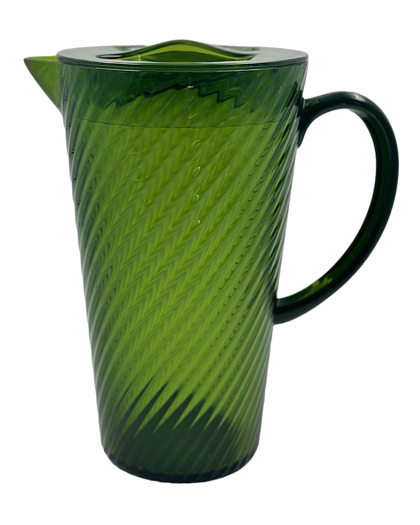 Jarra Acrílico Espiral Verde