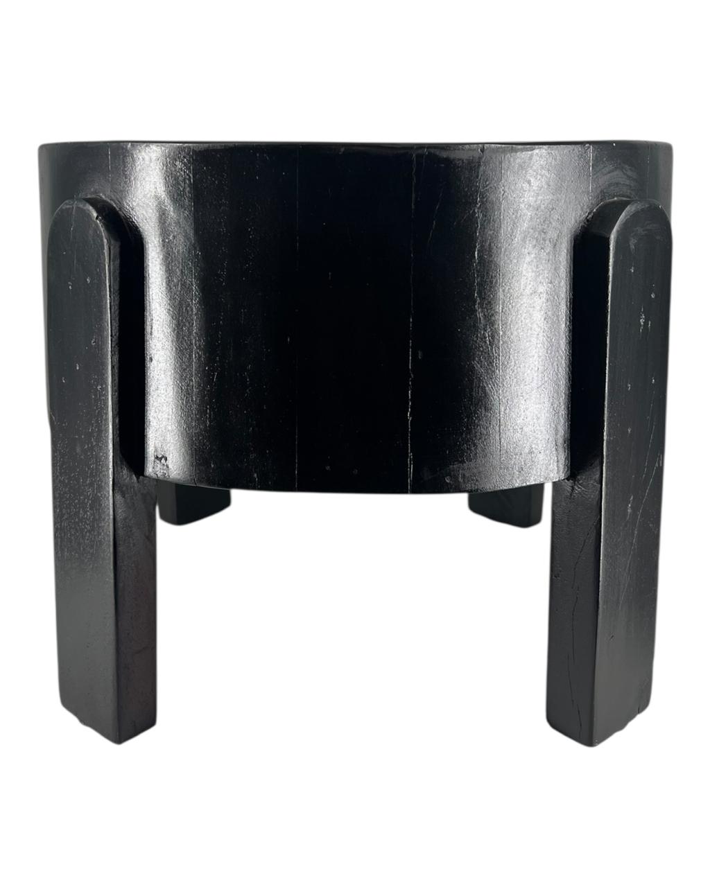 Cachepot c/ Pé Laca Black M