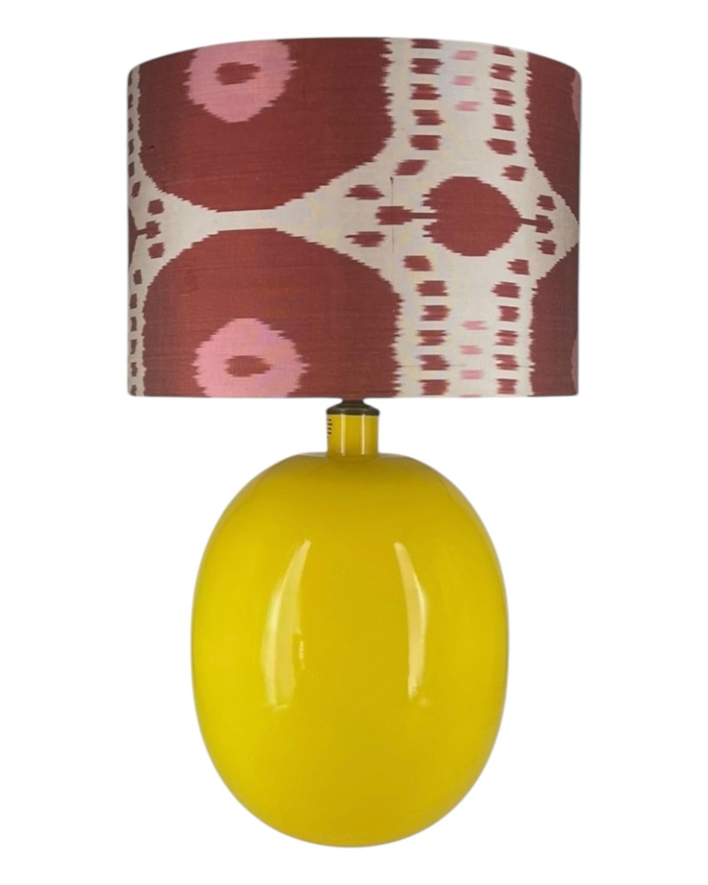Abajur Esmalte Amarelo Framboesa