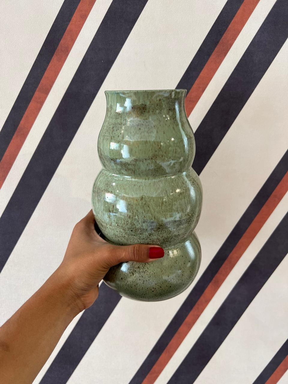Vaso Bolhas Verde M