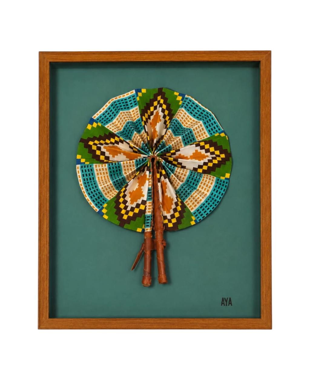 Quadro Leque Pano Maranta