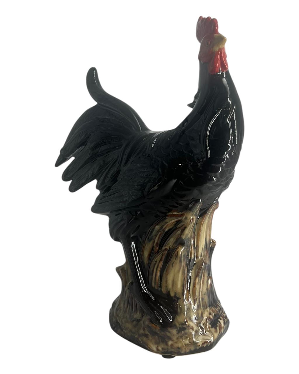 Estatueta Galo Preto