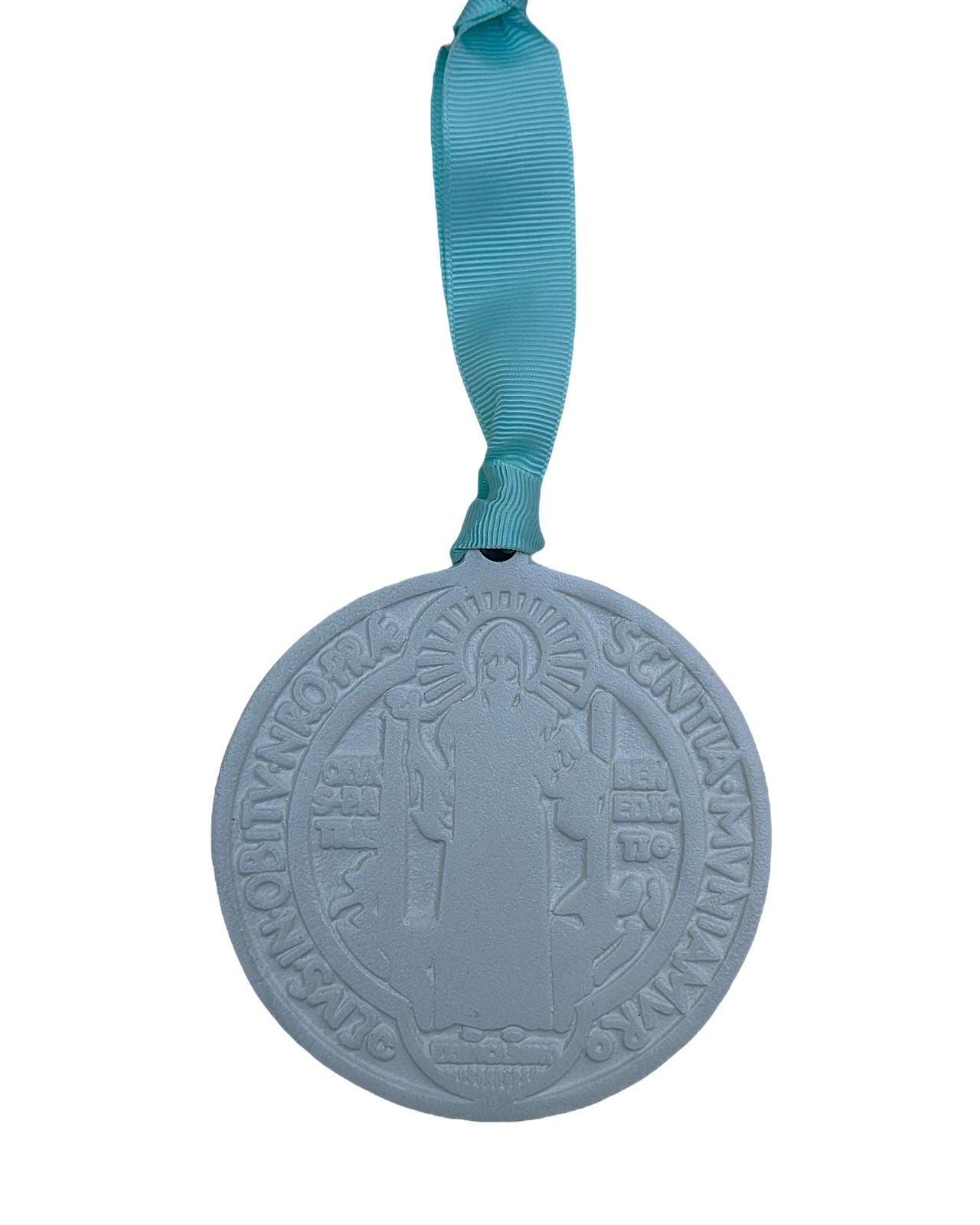Medalhão De São Bento P - Branco