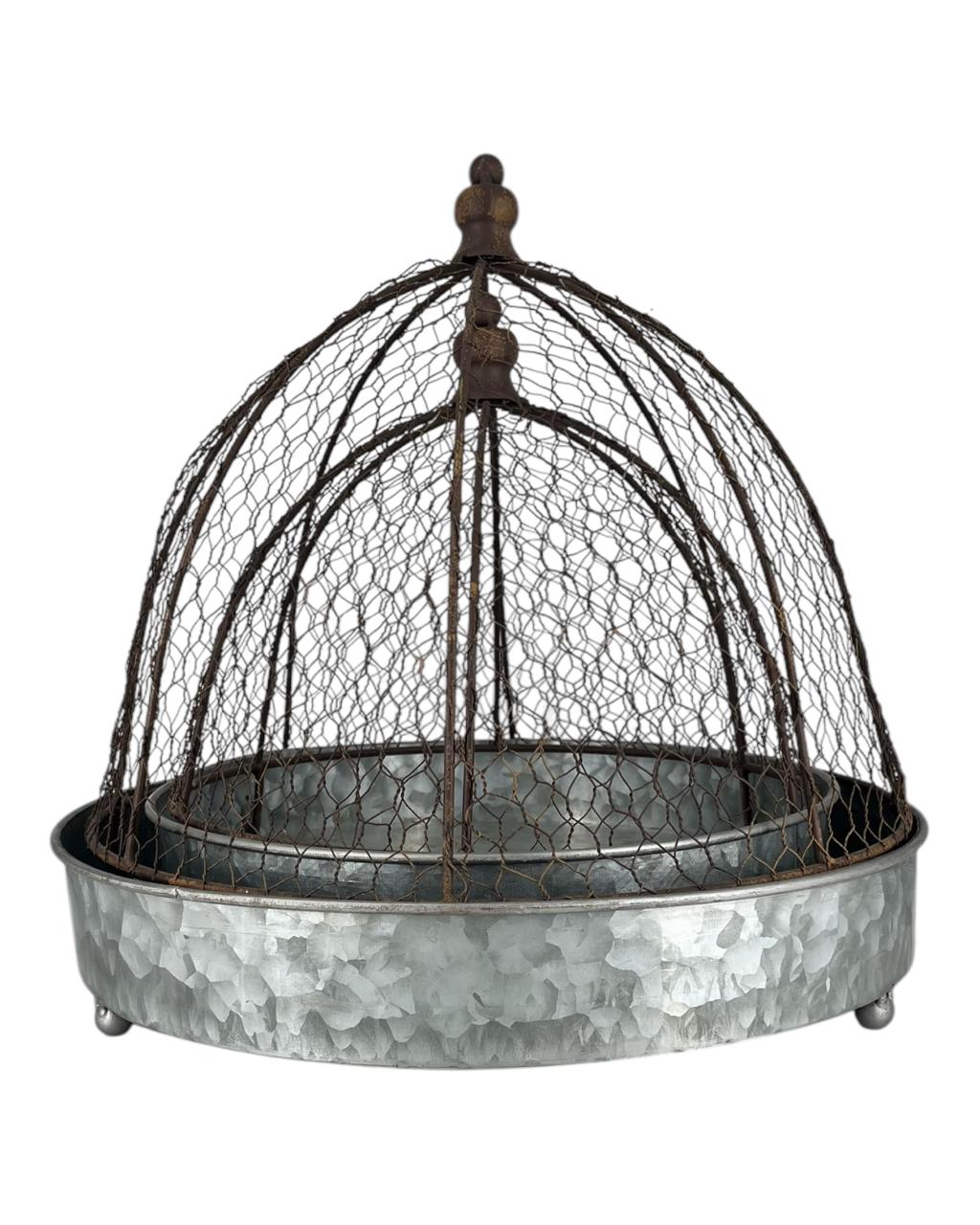 Fruteira Com Tampa Round Cage M