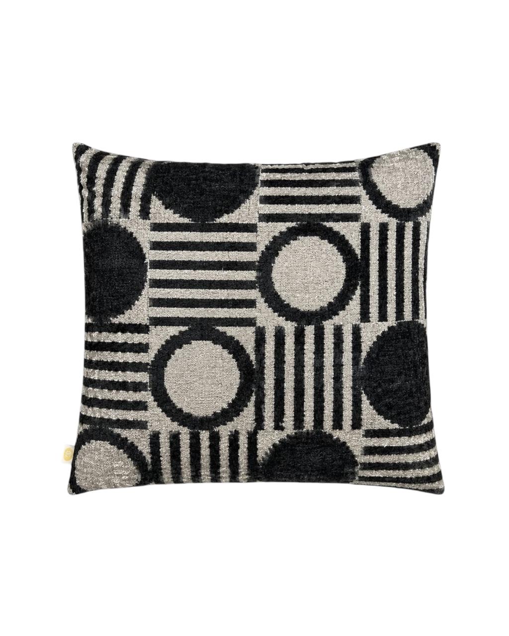 Almofada Ikat Veludo Seda Optical 50x50