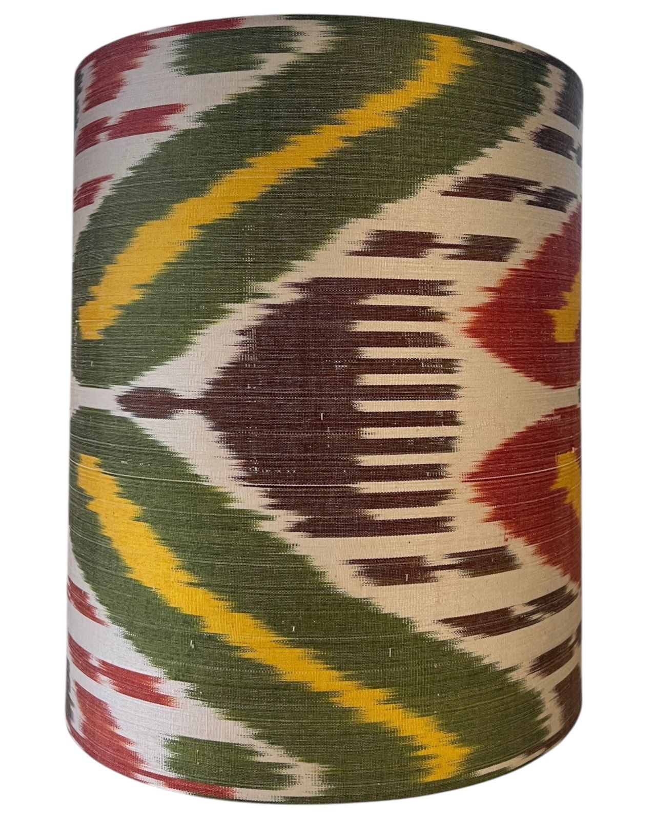 Cúpula Ikat verde e marrom