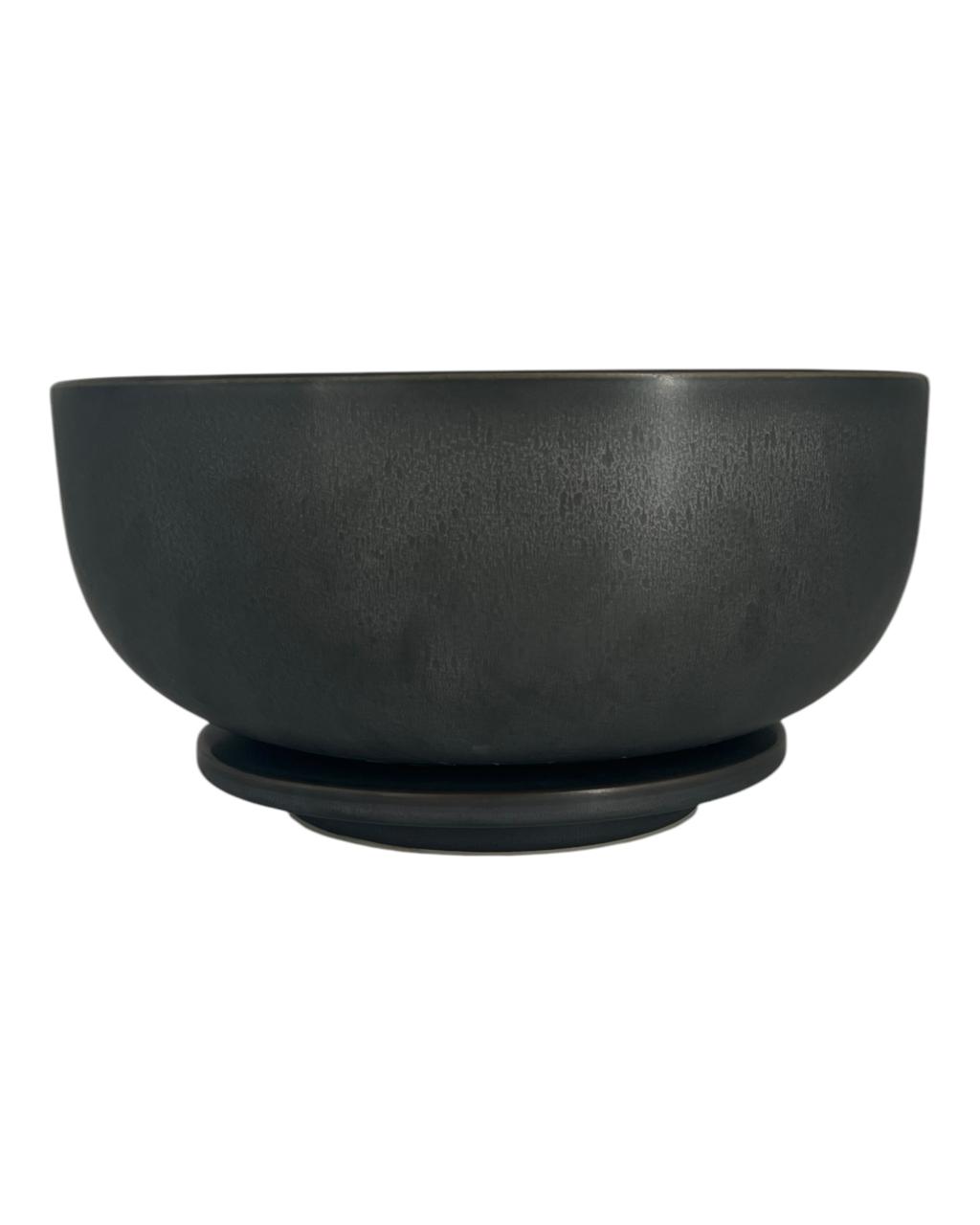 Vaso Decorativo Em Cerâmica Preto