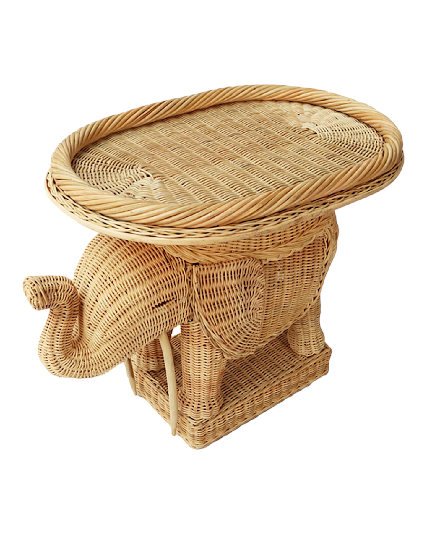 Mesa Elefante Com Tampo De Vidro