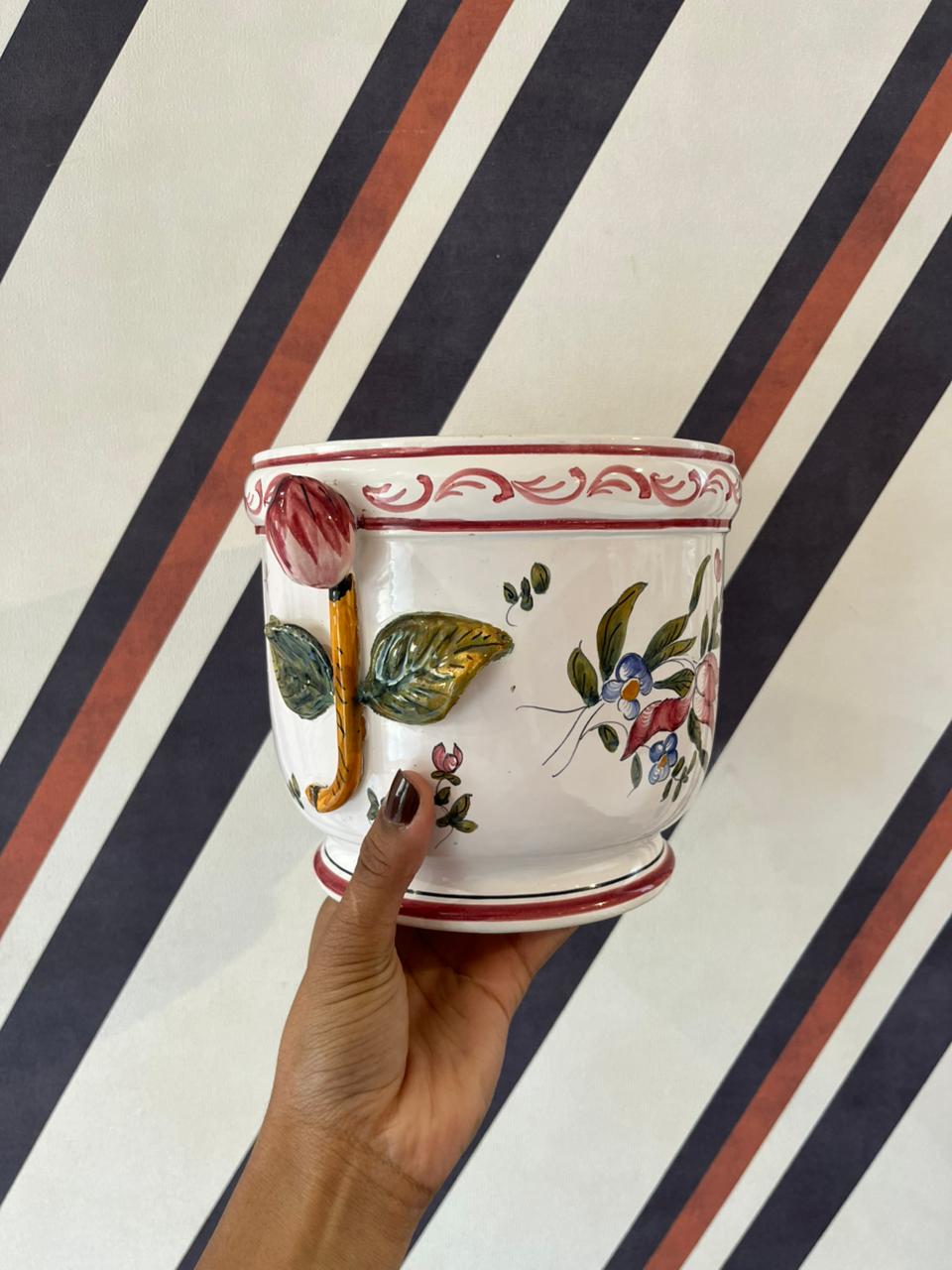 Cachepot Faiança Heritage