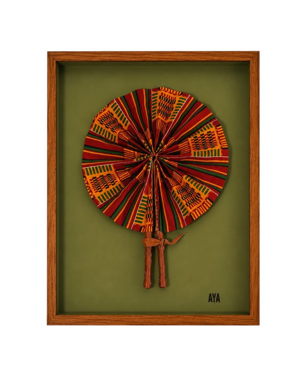 Quadro Leque Pano Sesame