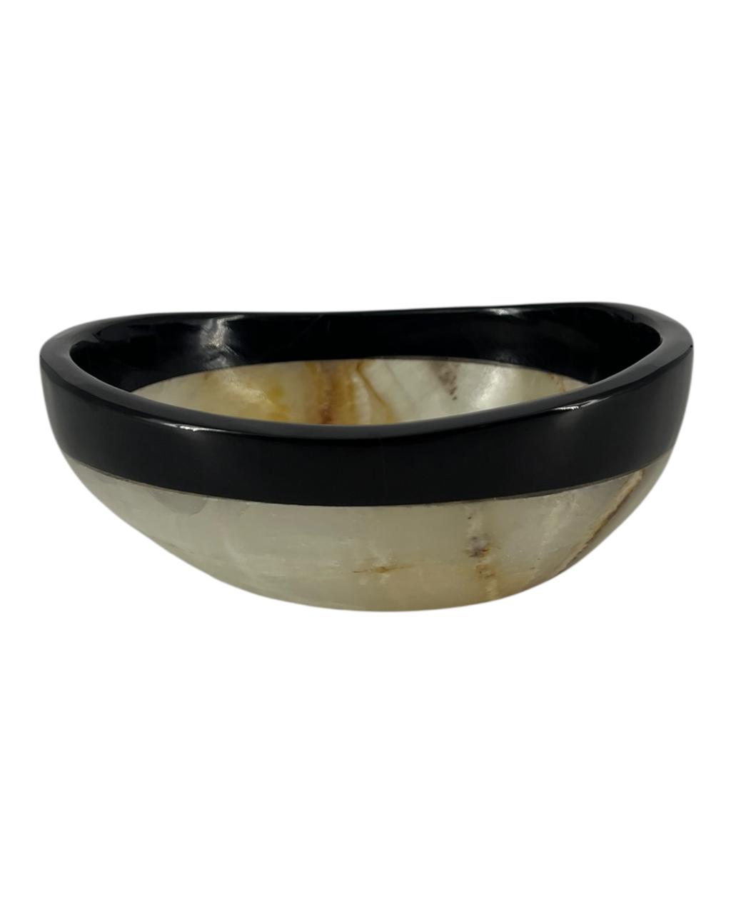 Bowl Alabastro e Obsidiana