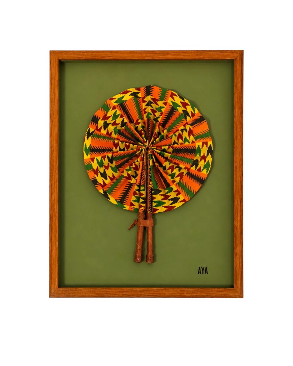 Quadro Leque Pano Atchan