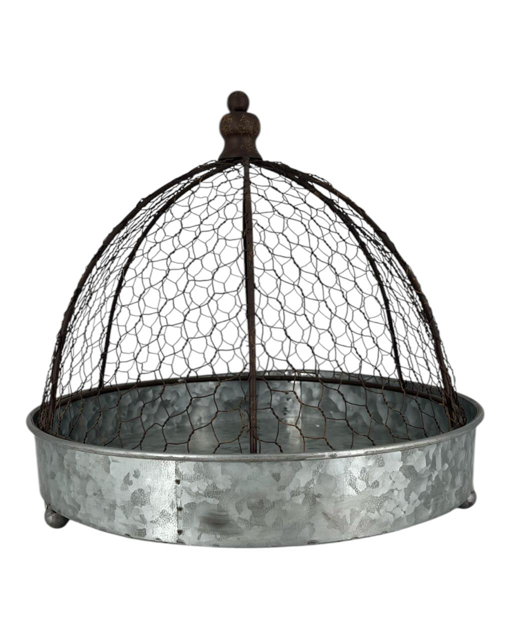 Fruteira Com Tampa Round Cage P