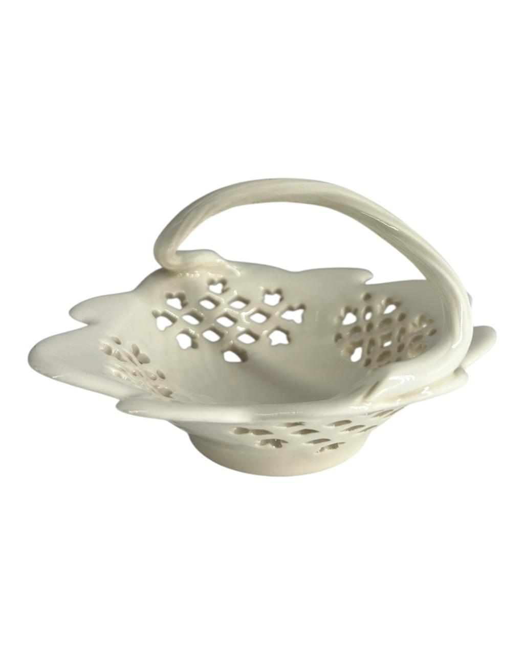 Cesta c/ Alça Royal Creamware