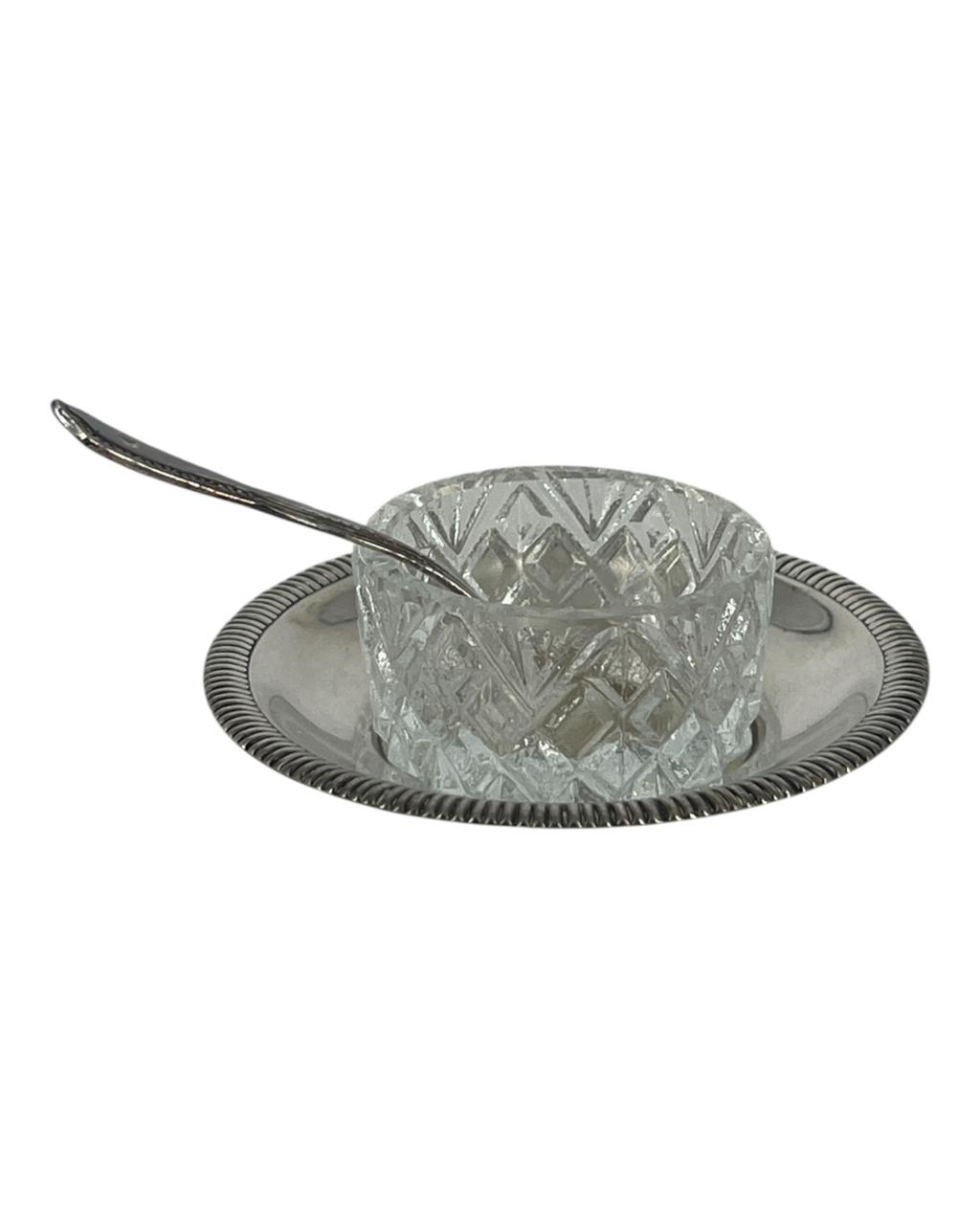 Saleiro em Cristal com Prato