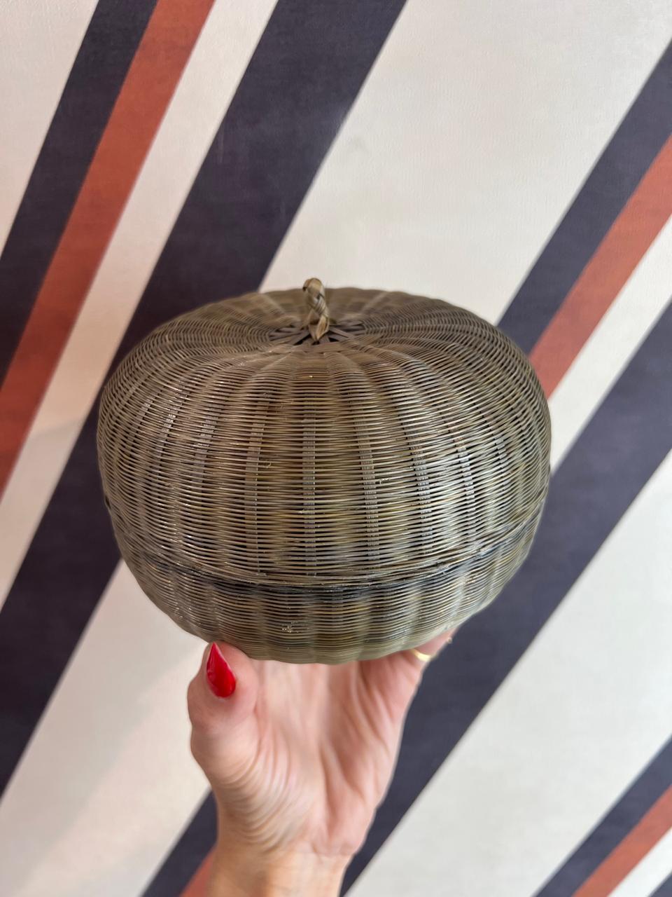 Caixa em Rattan Abóbora G