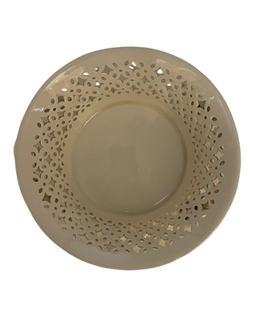 Fruteira Trança Lace c/ Prato Royal Creamware