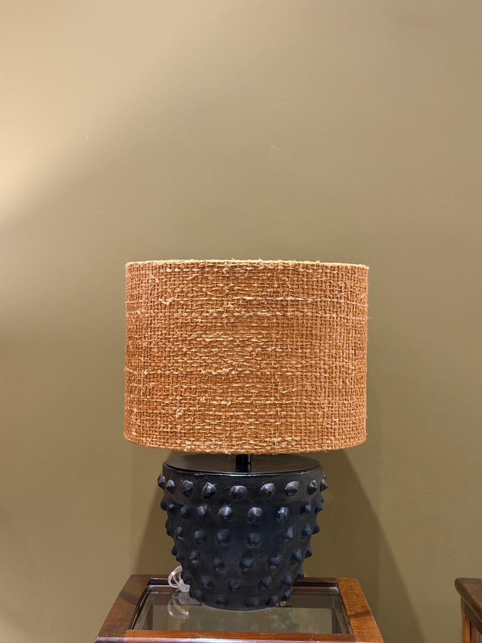 Base Abajur Spike Preto