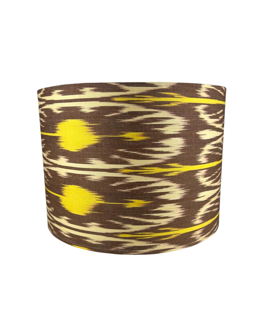Cúpula Ikat Marrom e Amarelo 35x25