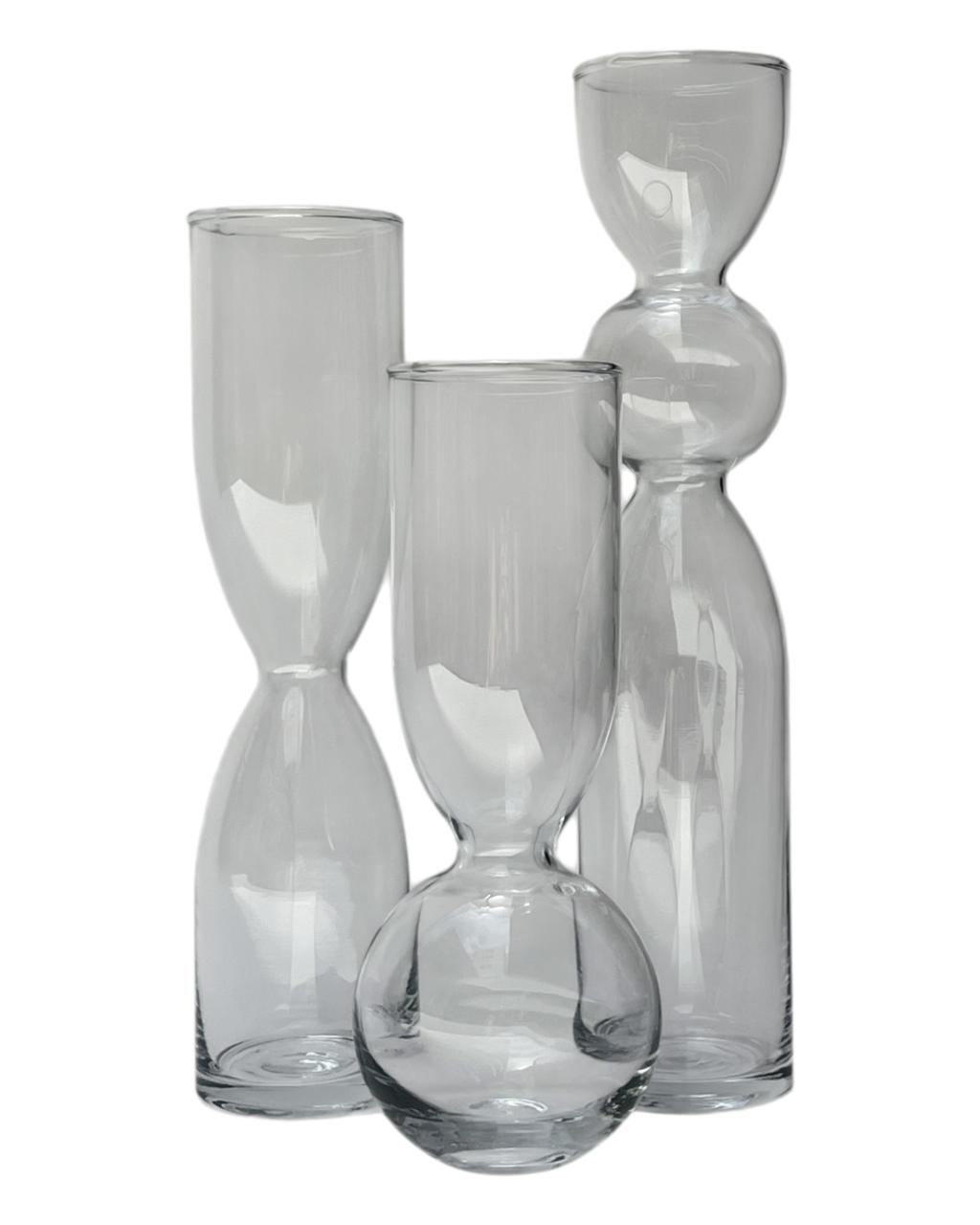 Kit 3 Vasos de vidro
