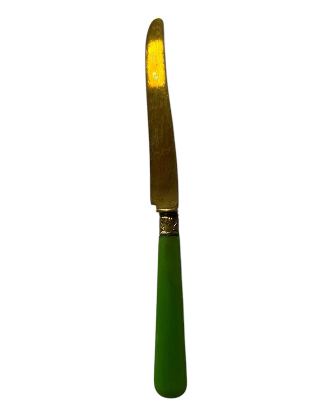 Faca Aperitivo Baquelite Verde Maçã