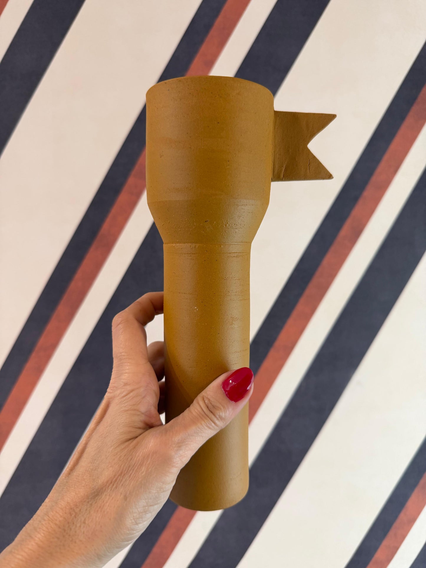 Vaso Bandeirola Amarelo Slim