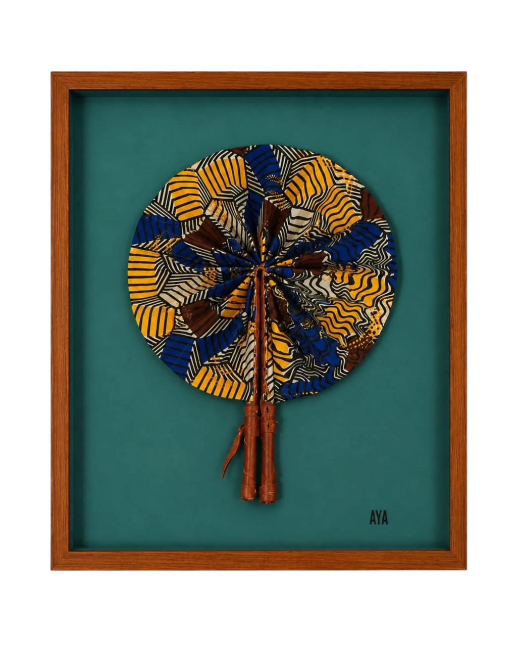 Quadro Leque Pano Lantana