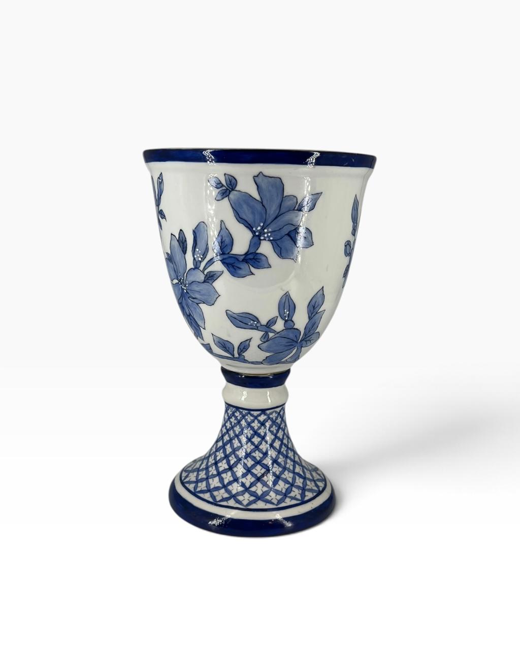 Vaso Cálice Cobalto