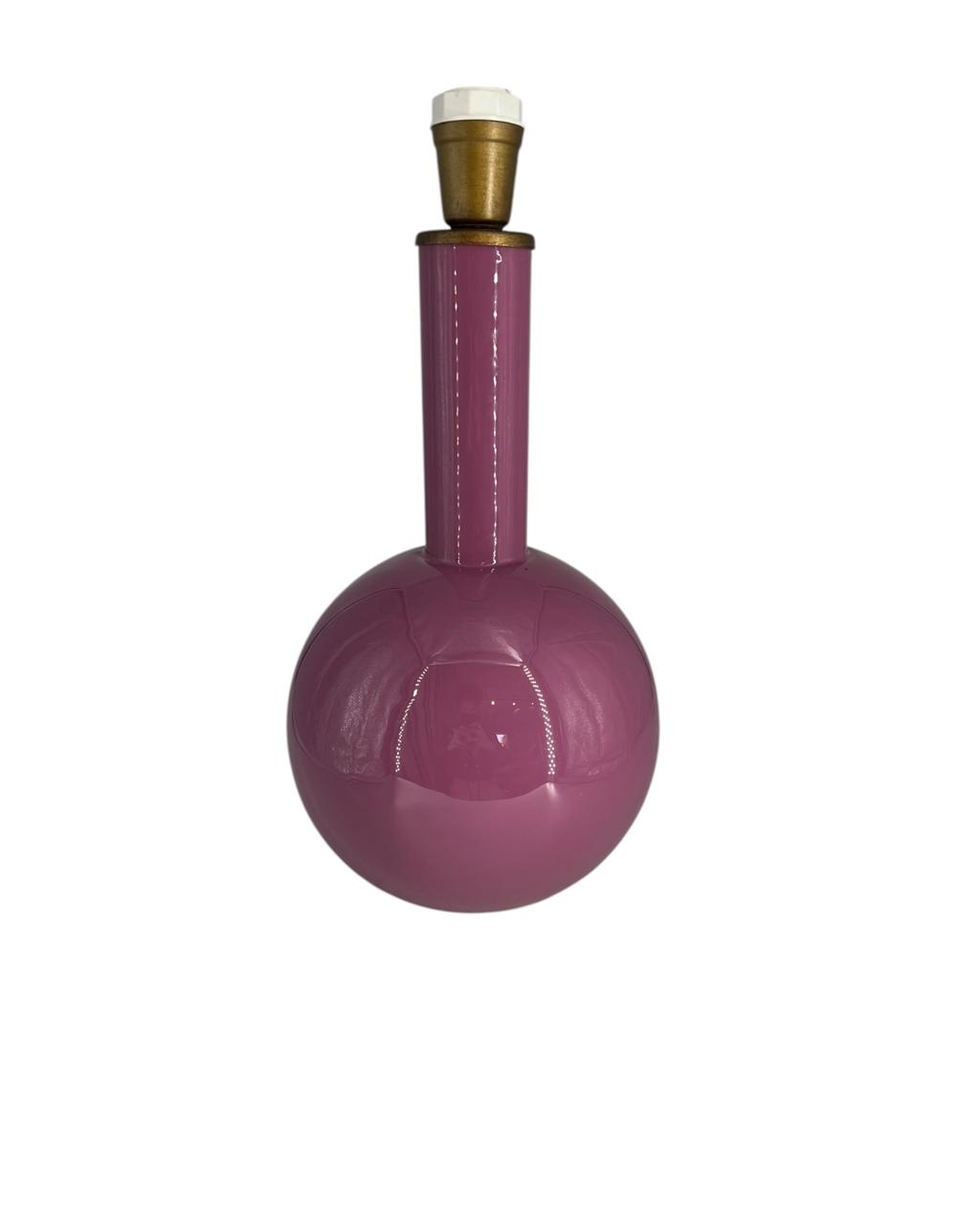 Base Abajur Metal Rosa M