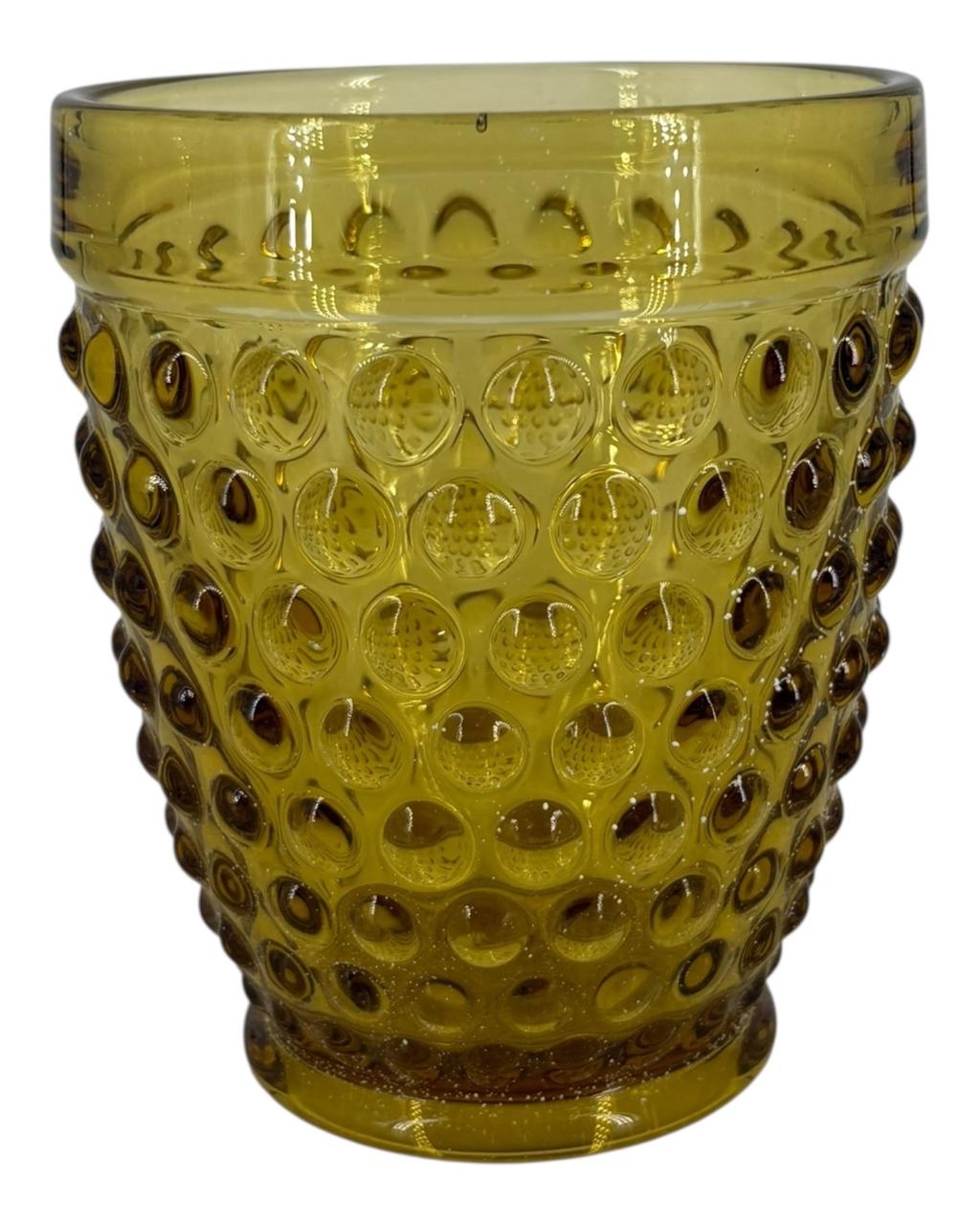 Copo Hobnail Ambar