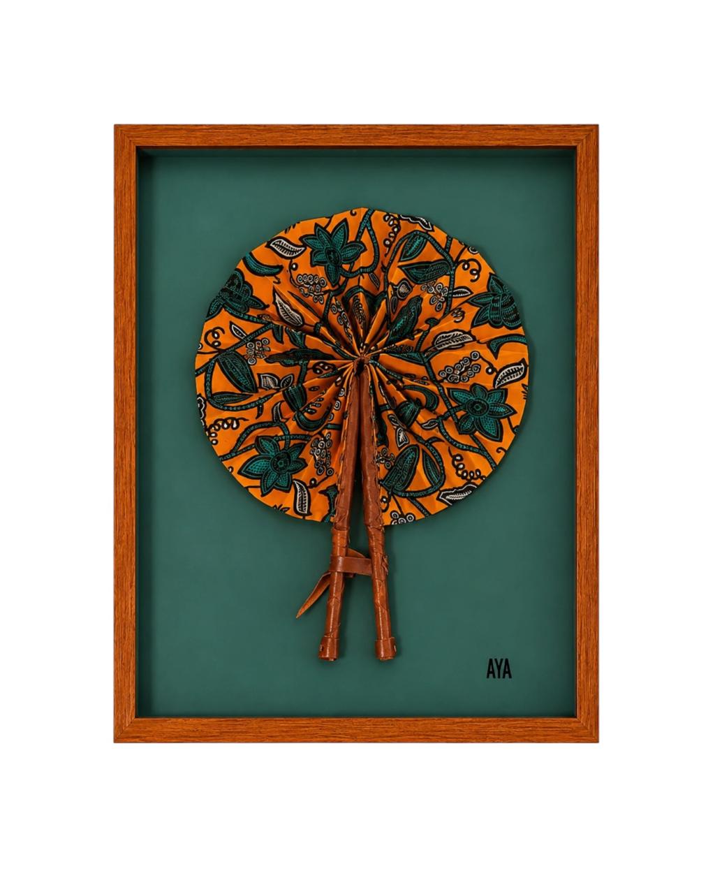 Quadro Leque Pano Ananga