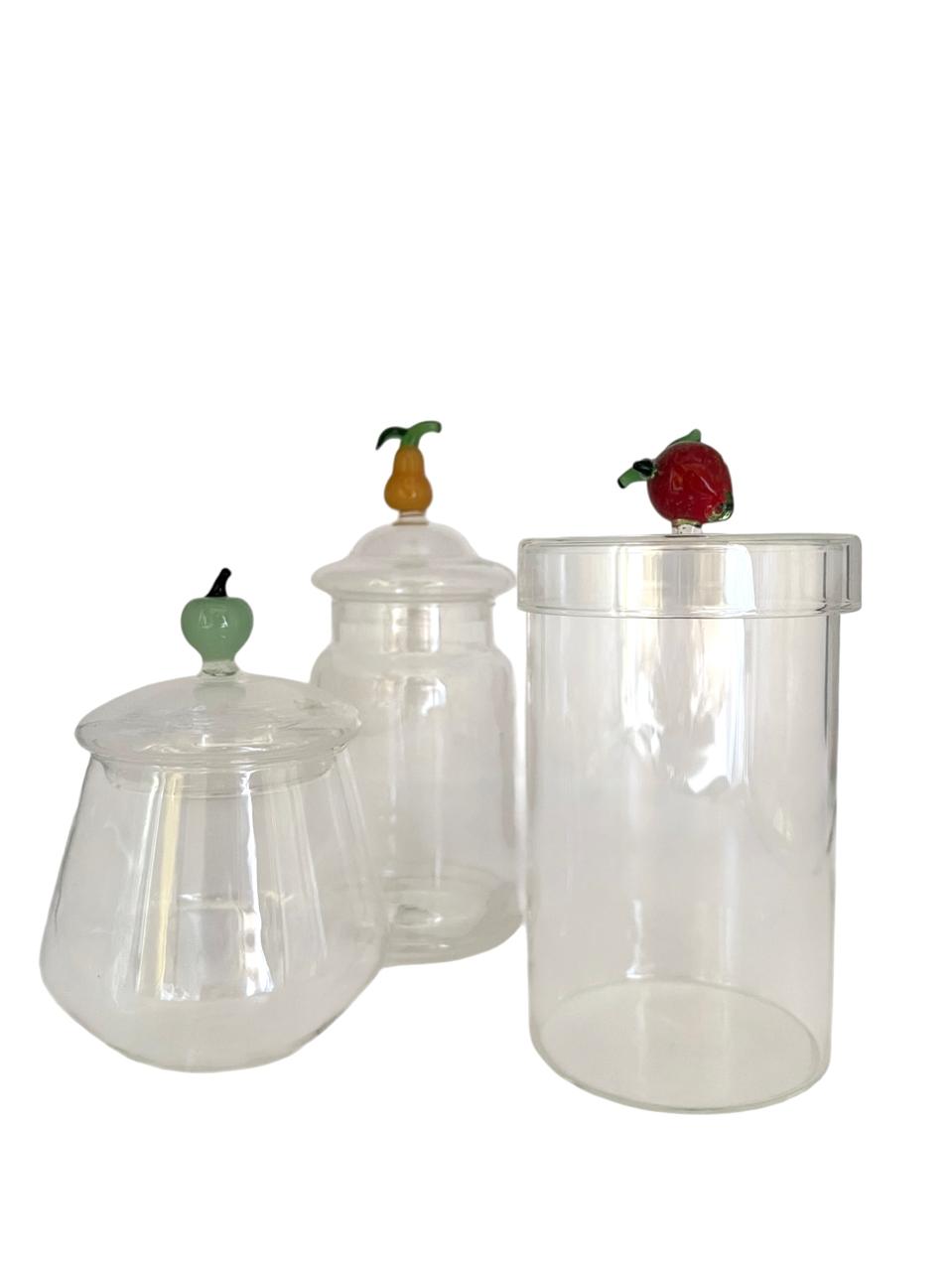 Pote De Vidro Pera