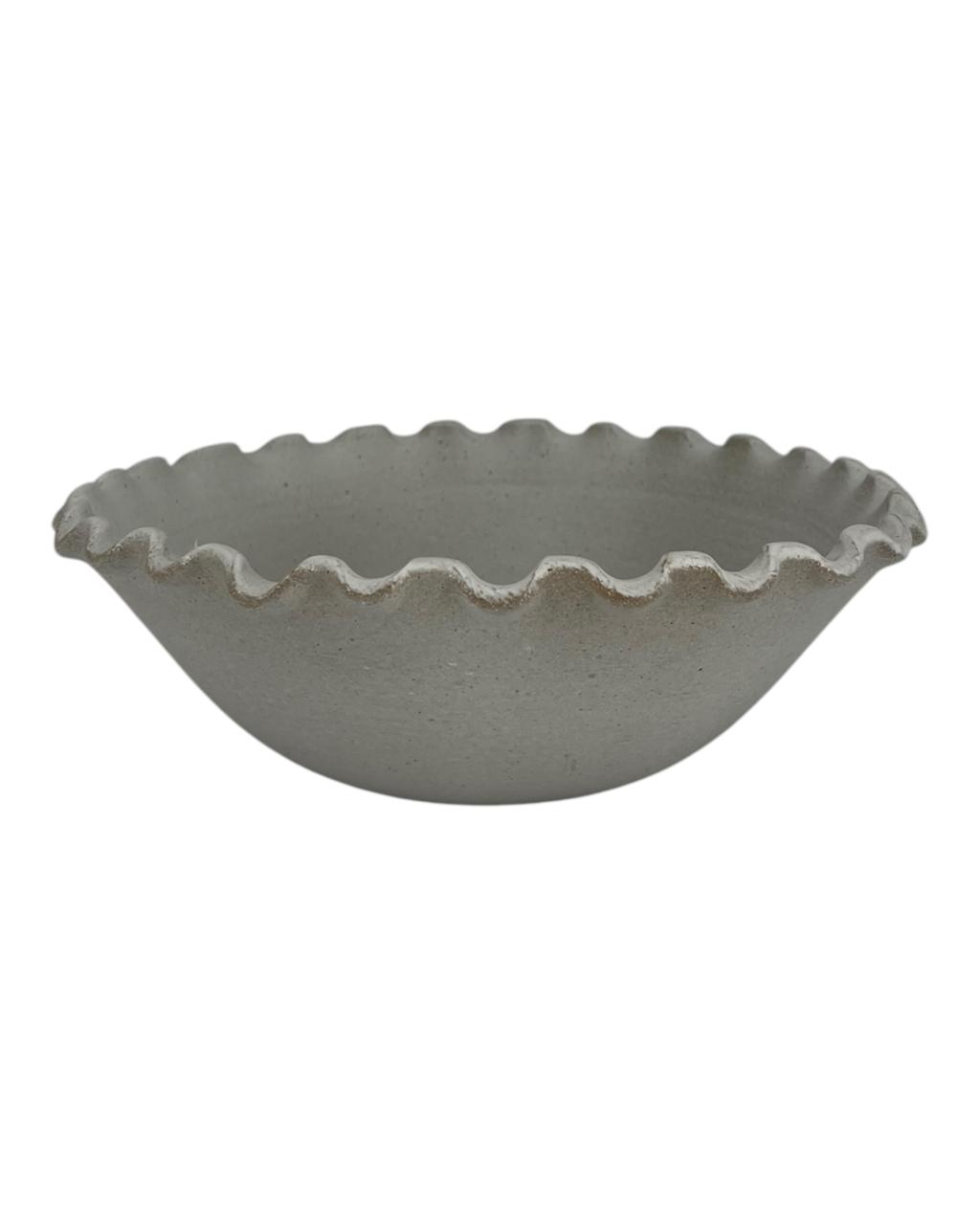 Saladeira Babados Branco M