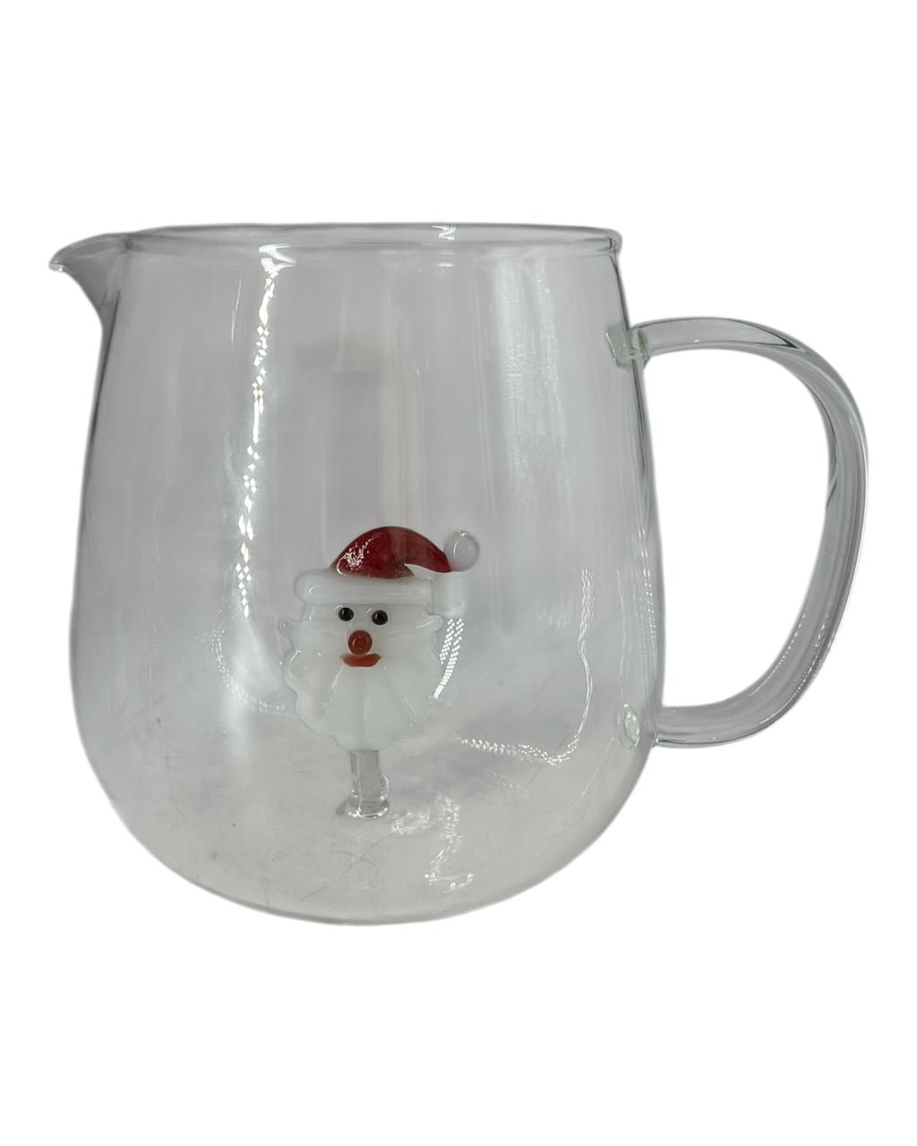Mini Jarra Vidro Borossilicato Papai Noel