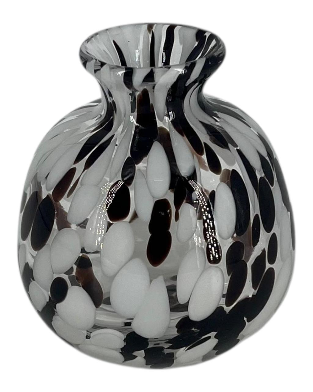 Vaso Branco c/ Marrom