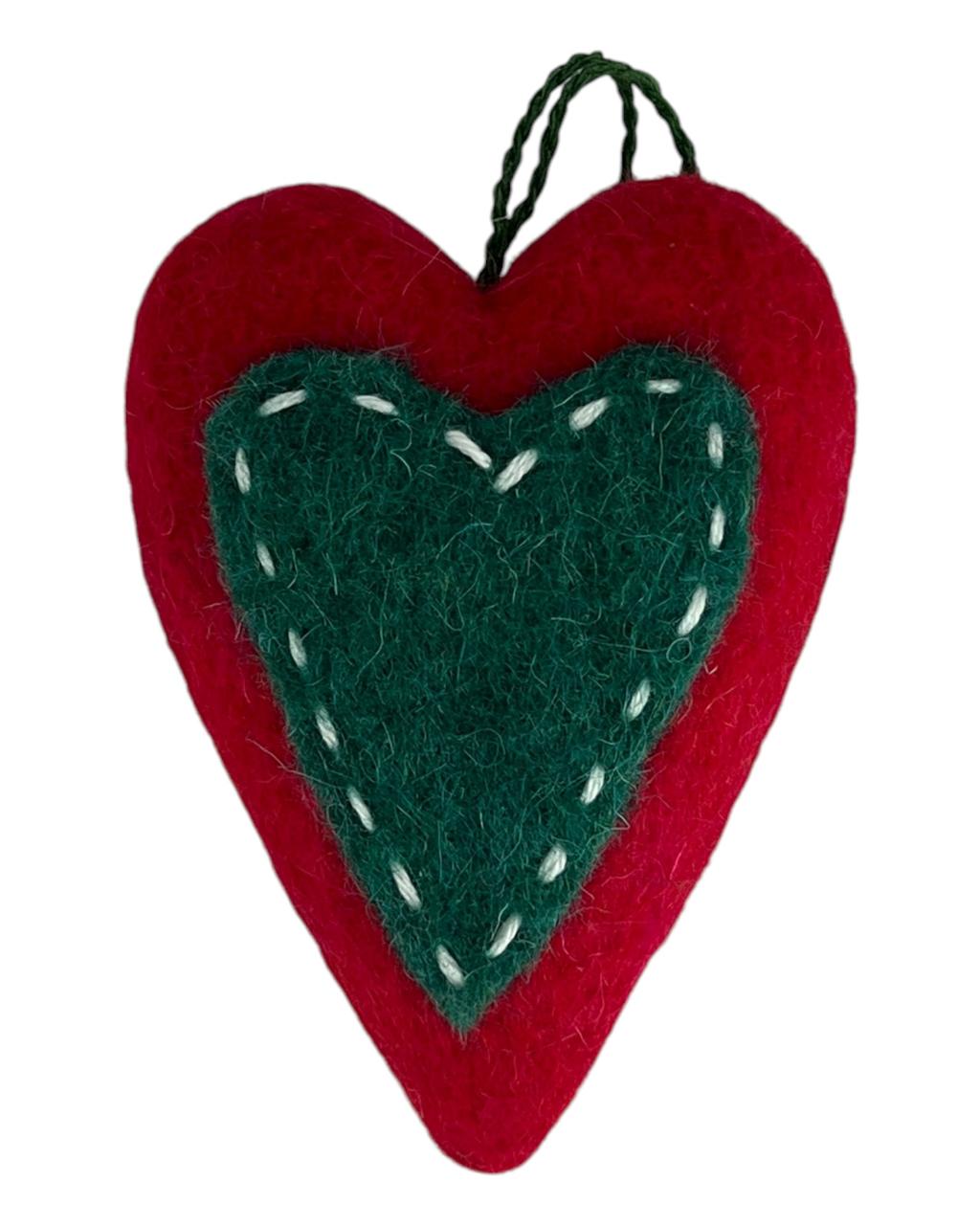 Enfeite Coração em Felcro