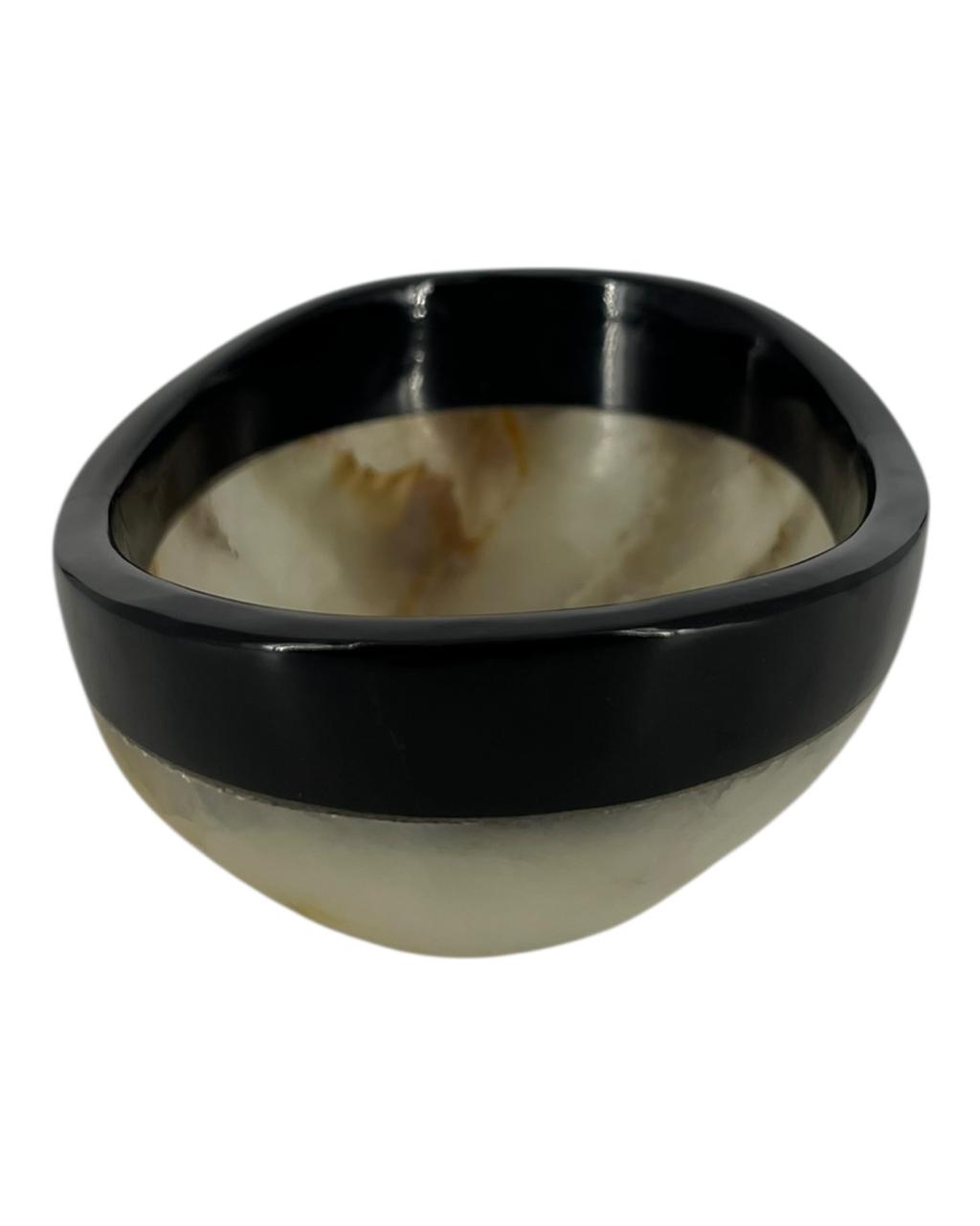 Bowl Alabastro e Obsidiana