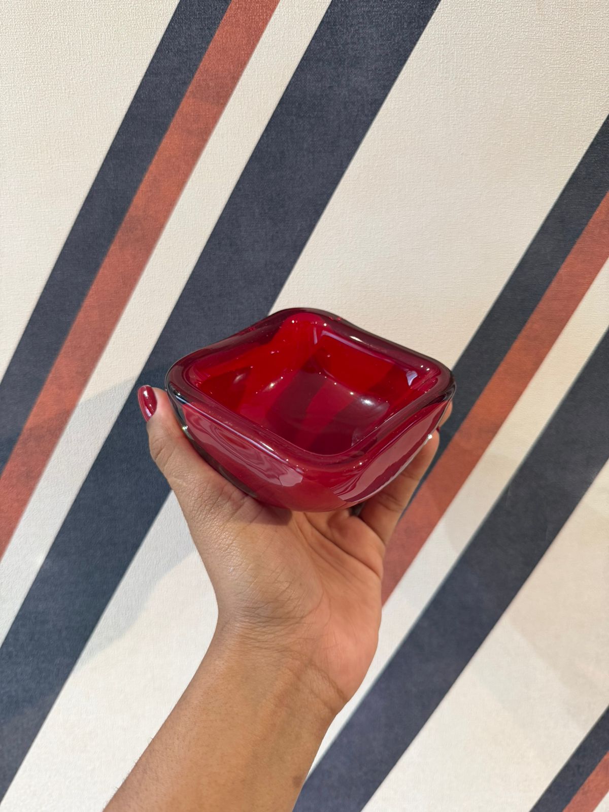 Cinzeiro Murano Vermelho