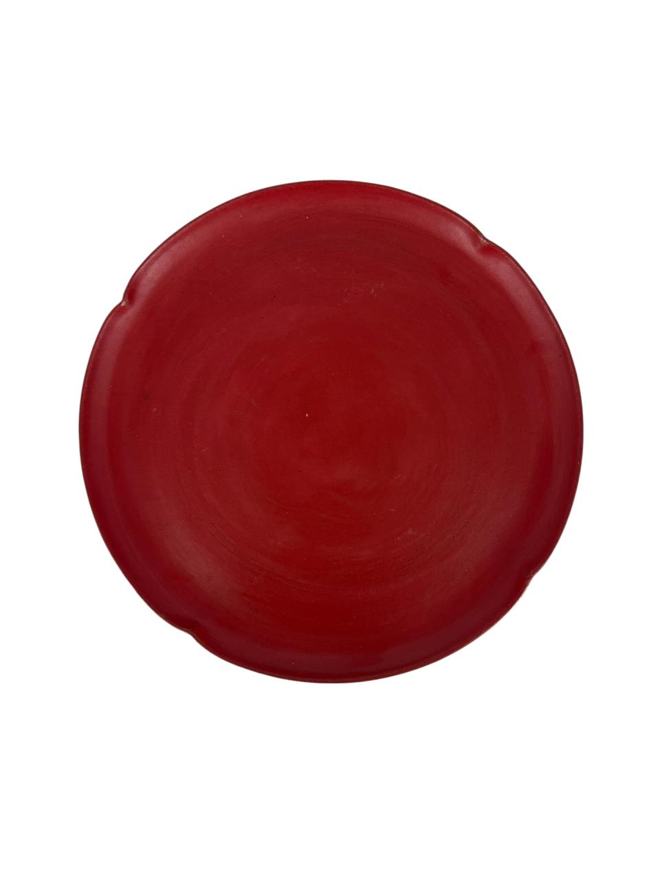 Prato Cerâmica Raso vermelho