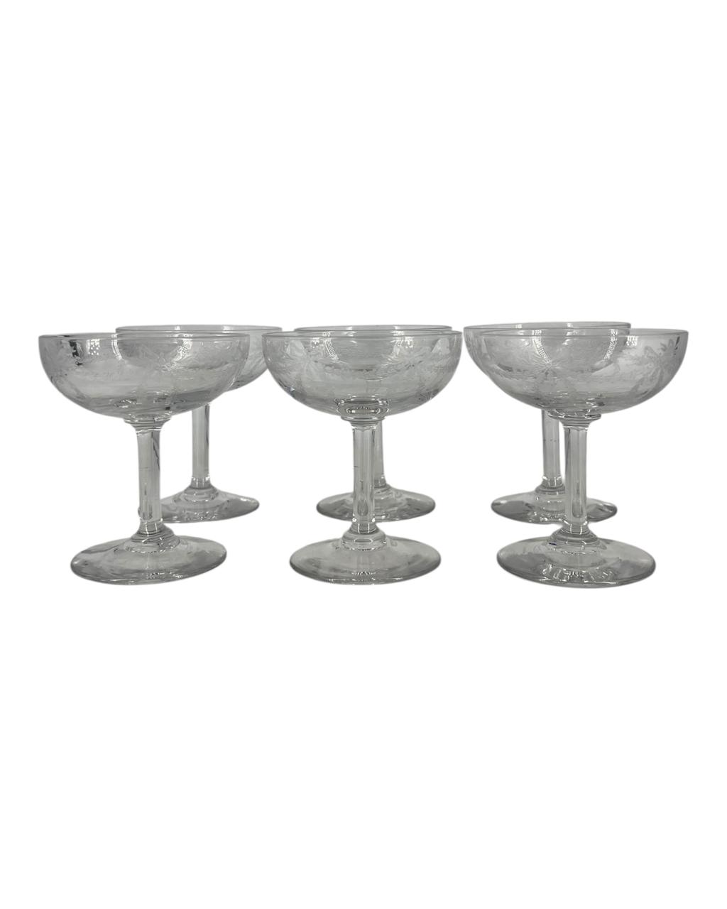 Set 6 taças champagne Saint Louis