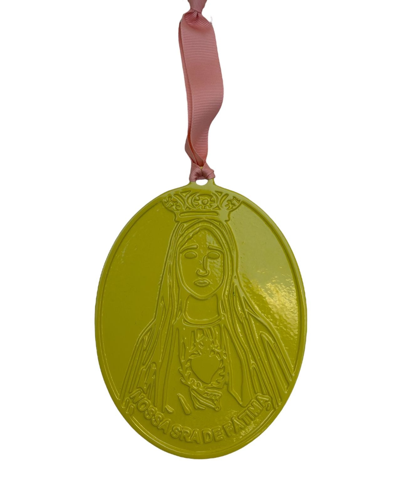 Medalha Nossa Sra De Fátima G - Amarela