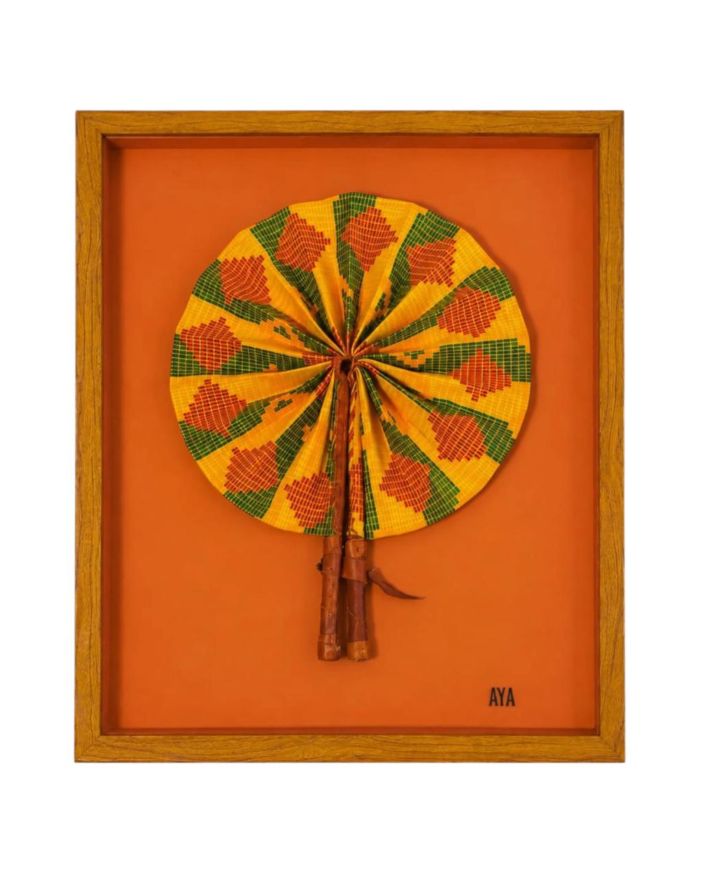 Quadro Leque Pano Solanum