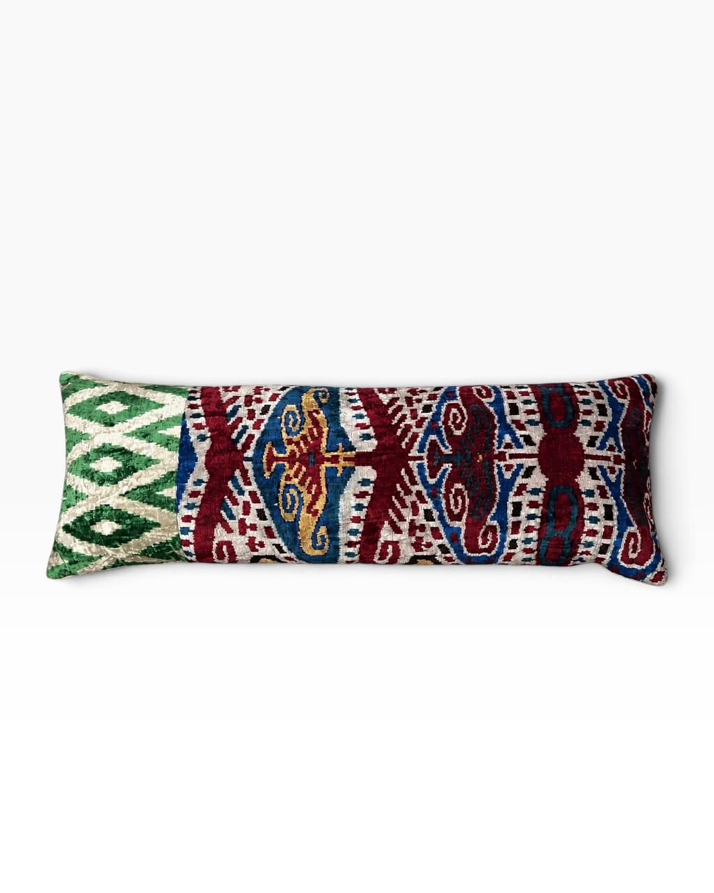 Almofada Ikat Veludo Bukhara 100x35