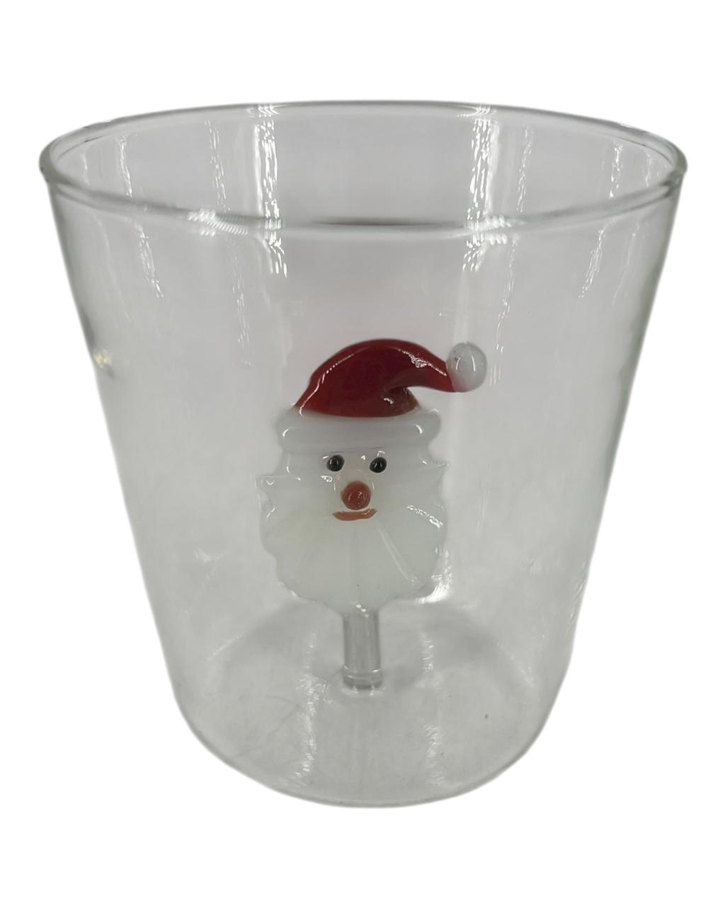 Copo Vidro Borossilicato Papai Noel