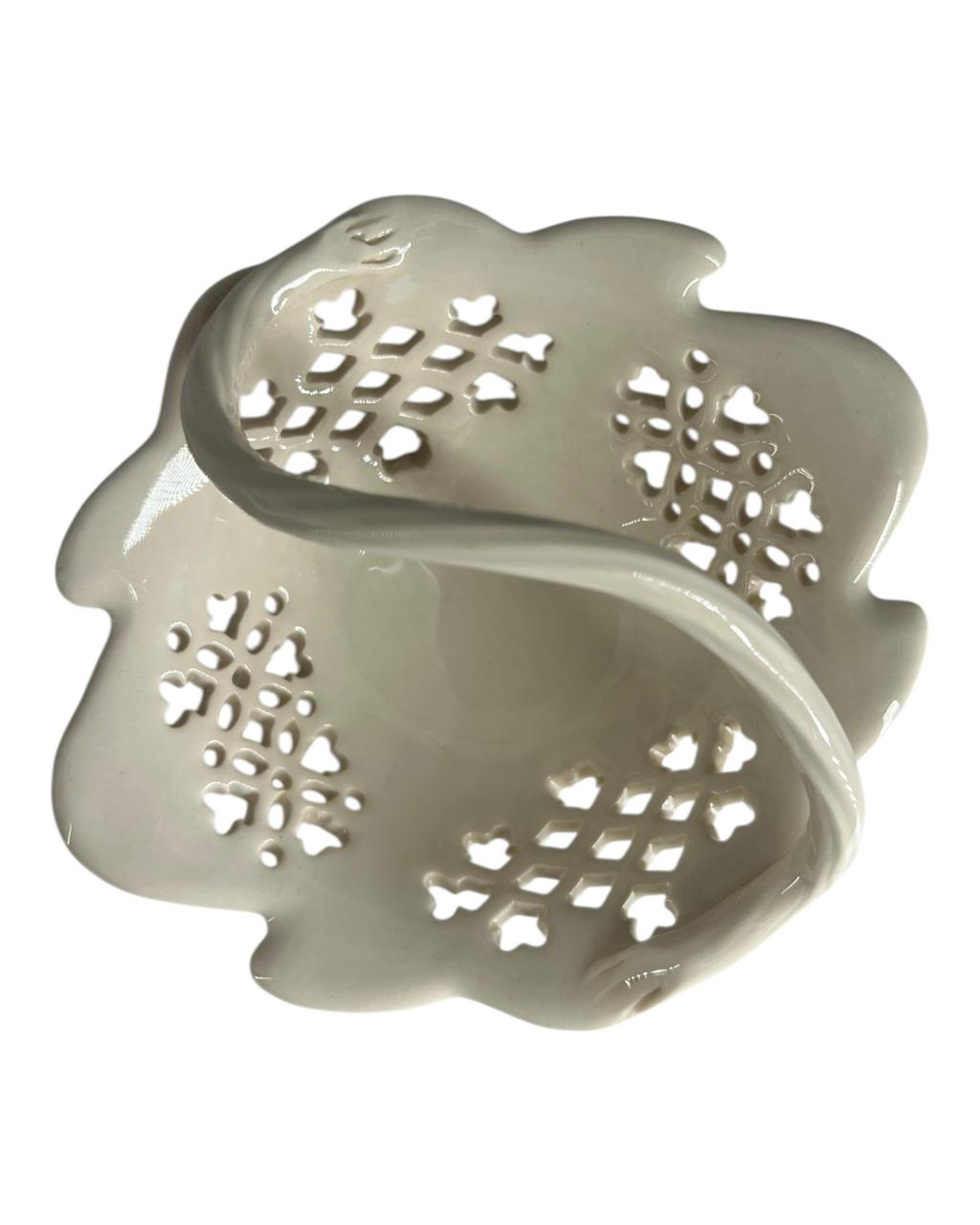 Cesta c/ Alça Royal Creamware