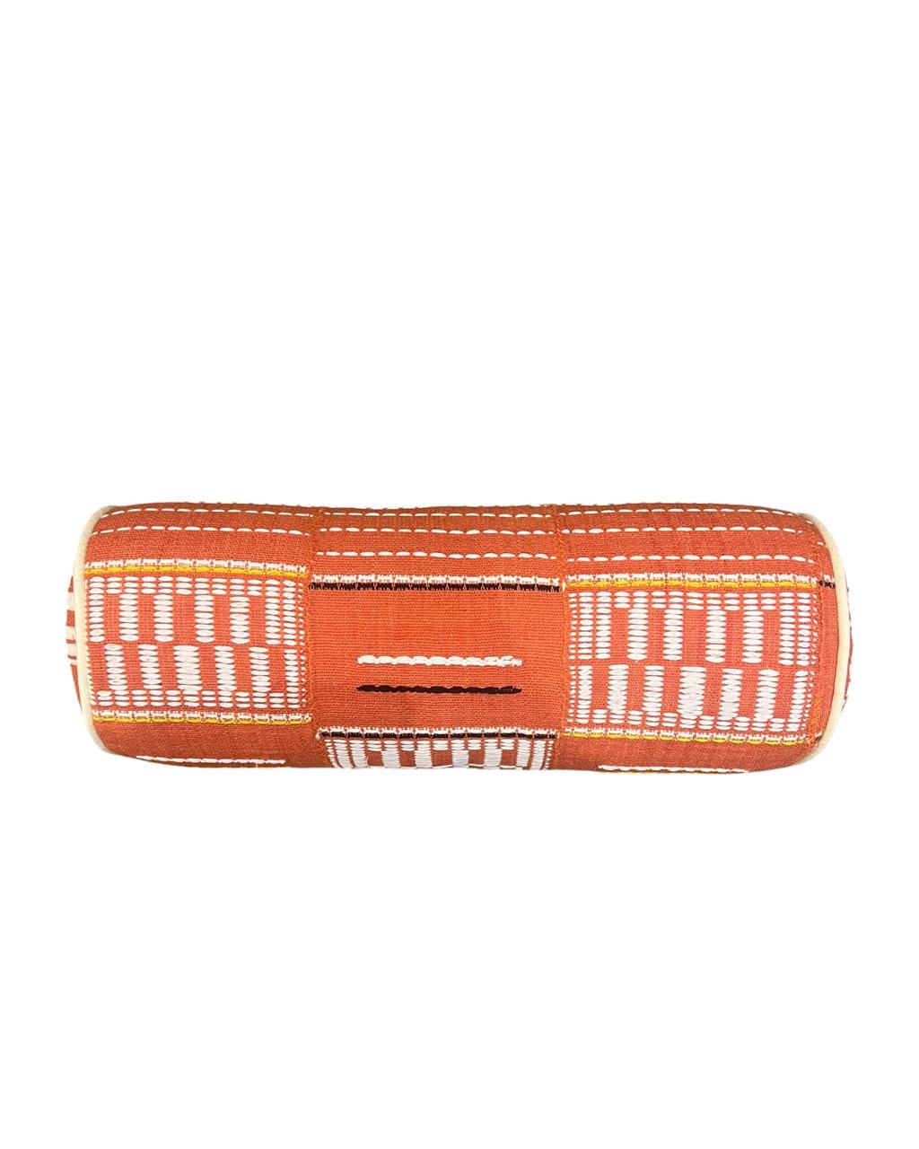 Almofada Rolo Khorogo Laranja 42x15